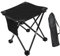 LOVIVER Chaise de Camping Portable avec Sac de Transport et Repose-Pieds Pliable, Noir
