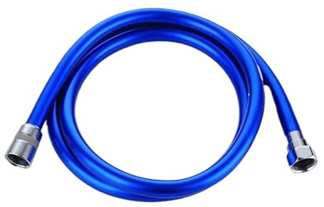 Duschschlauch 1PC 1,5 m Dusche Schlauch Sanitär Hochdruck PVC Flexible Handheld Anti Wicklung GI/2 Universal for bad Zubehör Fürs Badezimmer(Blue)