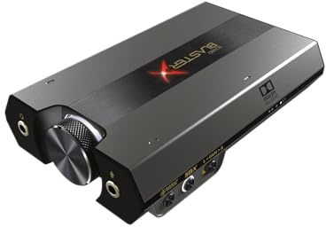 Sound BlasterX G6 Hi-Res 130dB 32bit/192kHz Gaming DAC, External USB Sound Card, Dolby Digital, 7.1 Virtual Surround Sound, Sidetone/Speaker Control for PC and Gaming Consoles