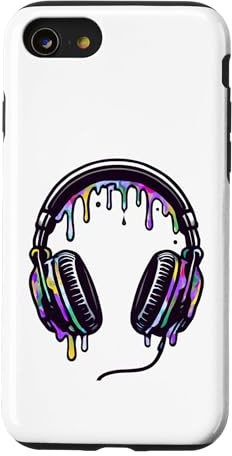 Custodia per iPhone SE (2020) / 7/8 Cuffie DJ Scrivania Club Musica