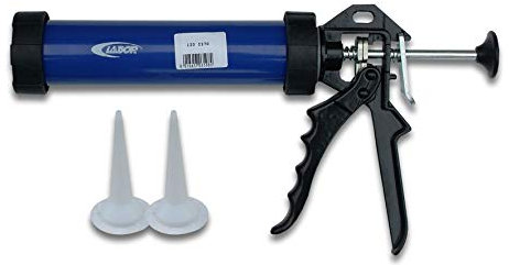 Labor 1202270 Pistolet silicone professionnel en aluminium, bleu