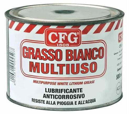 CFG grasso bianco multiuso a base di litio. Barattolo 500ml