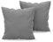 Kissenbezug 60x60 Anthrazit 2er Set Mikrofaser Oeko-TEX Zertifiziert Dreamzie - Kopfkissenbezug 60x60 Weich