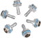 Bewinner Barb Anschlüsse 6 PCS PC Wasserkühlung 2 Touch Anschluss G1 / 4 Gewindestutzen Anschluss für Rohr, Edelstahl(7.2mm)