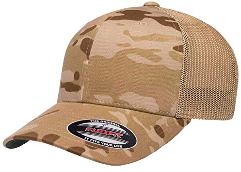 Flexfit Unisex Trucker Cap Verschluss, Multicam Arid/Hellbraun, Einheitsgröße