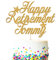 EDSG Personalised Cake Topper for Retirement | Custom Cake Decoration With Any Name | Double Sided Multicolour Glitter Party Decoration Hand Finished in UK(Gold)