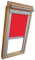 Verdunkelungsrollo THERMO Alu-Rückseite für VELUX Dachfenster TYP GGL/GPL - 406 oder P06 - Farbe Rot/Signalrot - mit Aluminium Seitenschienen - KLICK Montage