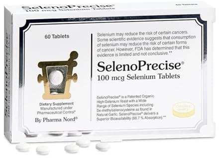 Pharma Nord SelenoPrecise Selenium 100 mcg – Thyroid, Immune & Antioxidant Support, Guaranteed High Absorption, Non-GMO, Gluten-Free, 60 Tablets