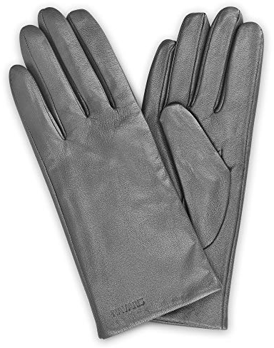 Navaris Touchscreen Nappa Lederhandschuhe für Damen - Leder Handschuhe aus Lammleder mit Kaschmir Mix Futter - Damenhandschuhe mit Touch Funktion
