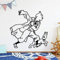 HQSM Wandtattoo Wandkunst Kinder Cartoon Dekor Tim und Struppi Abenteuer Selbstklebende Wandaufkleber Wasserdichte Vinyl Wandkunst Aufkleber 57 cm x 57 cm