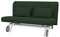 Soferia Sofabezug Kompatibel Mit PS 2er-Bettsofa Sofaüberzug Sofaüberwurf Sofaschoner Cover Einfache Reinigung Allergiefrei Wasserabweisend Majestic Velvet Flasche grün