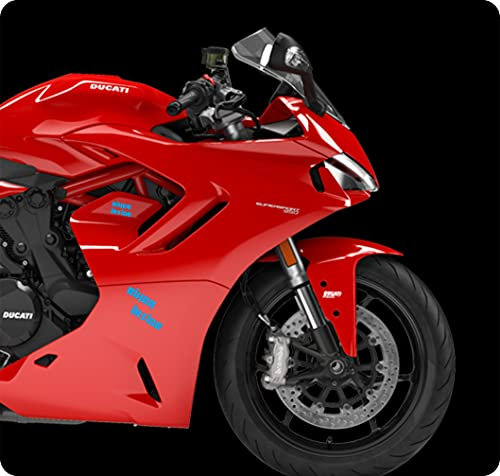Aufkleber Biker Inside Motorrad Sticker Helm Roller Motorrad Vinyl Tuning Artikel M0012 (blau leicht 053)