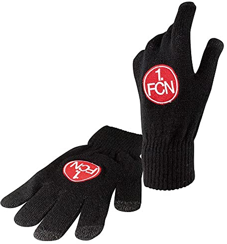 1. FC Nürnberg Smartphonehandschuh schwarz Smartphone Handschuhe unisex FCN - Plus Lesezeichen Wir lieben Fußball Größe S