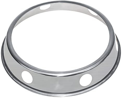 UGBO Anneau Support pour Wok en Acier Inoxydable - Adaptation pour Woks à Fond Rond - Convient pour Brûleurs, Cuisinières à Gaz, Ustensiles de Cuisine - Servir à Table - Ø 16,5 cm