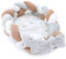 Babynest Neugeborene Nestchen Baby 75 x 45 cm – Velvet Kuschelnest mit Zopf Kissen zerlegbares Set zweiseitig Babynestchen Babybett Eulen