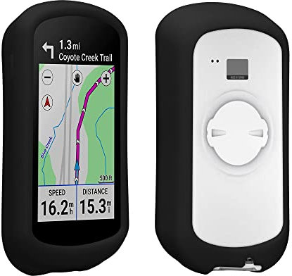 kwmobile Hülle kompatibel mit Garmin Edge Explore 2 - Silikon GPS Fahrrad Case Schutzhülle - in Schwarz