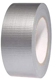 OPIROS Nastro Telato Americano Universale 50 mm x 25 metri Impermeabile Isolante Aderente Multi Superficie Resistente Rinforzato Prodotto Multiuso Riparazioni Fai Da Te (Grigio)