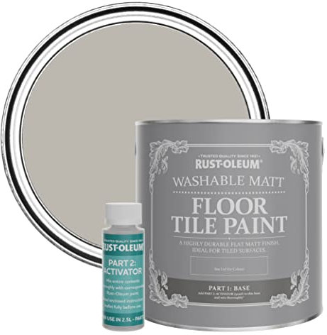 Rust-Oleum Brown Washable Matt Floor Tile Paint - Gorthleck 2.5L