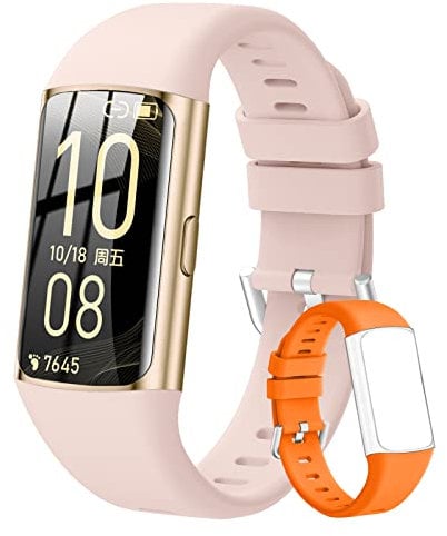 ECOSOON Orologio da donna, da uomo, 1,47, touch screen, con frequenza cardiaca, ossimetro, podometro, colorato, sonno, impermeabile IP68, per Android iOS (oro rosa)