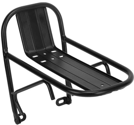 VBESTLIFE Porte-Bagages Avant de Vélo, Transport Pratique en Aluminium Noir pour Le Cyclisme