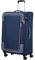 American Tourister Pulsonic - Spinner L, Expandable Suitcase, 81 cm, 113/122 L, Blue (Combat Navy)