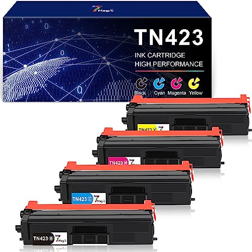 7Magic TN423 Kompatibel Tonerkartusche als Ersatz für Brother TN-423 TN-423BK TN-421 MFC-L8690CDW MFC L8690CDW DCP-L8410CDW MFC-L8900CDW HL-L8260CDW HL-L8360CDW Schwarz Cyan Gelb Magenta (4er-Pack)