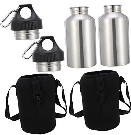 BESPORTBLE 2 Sets Sport Bottle Vacuum Insulated Water Bottle Camping Tumbler Cup Vacuum Coffee Cup Thermal Coffee Mug Vacuum Insulated Mug Outdoor Cup Stainless Steel Drinks Travel Polyester