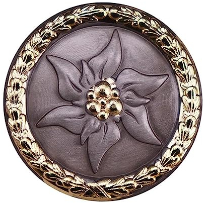 Edelweiß-Abzeichen Edelweiss Abzeichen Brosche Deutsche Bergarmee Medaille Abzeichen Brosche Kragen Zubehör Brosche Pin Abzeichen Honor Pin
