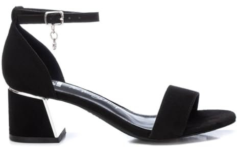 XTI 142836, Sandalia con talón Mujer, Negro, 40 EU