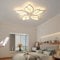MyLjp Moderne LED Deckenleuchte Dimmbar, Wohnzimmerlampe Helligkeit Farbwechsel Deckenlampe Blume Design Lichtfarbe Weiß Acryl Schirm Lampe Für Esstisch Schlafzimmer Kronleuchter