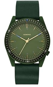 KOMONO Ray Shade Leather Herren Quarzuhr mit japanischem Uhrwerk und echtem Lederarmband