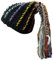 Kapmore Geflochtene Mütze mit abnehmbaren Dreadlocks, waschbar, Hip-Hop, gehäkelt, modisch, lässig, gestrickt, schwarz, Schwarz , One size