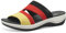 Jana Coshy Damen Hallux Pantolette mit Flexibler Sohle Elastisch, Mehrfarbig (Fan Edition), 40 EU