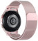 Astorgos Cinturino in Metallo Compatibile con Samsung Galaxy Watch 7 FE 6 5 4 40mm 44mm/Watch 6 4 Classic 43mm 47mm 42mm 46mm/Watch 5 Pro 45mm, Cinturino Magnetico in Maglia Milanese, Rosa Rosa