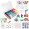 EUBSWA 6300 Stück Bügelperlen 5mm Bügelperlen, 24 Farben mit Bügelperlen Platten Steckperlen für Kinder DIY Geburtstag Geschenk