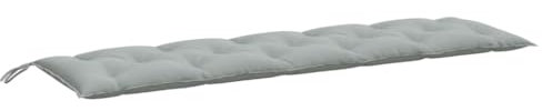 vidaXL Gartenbank-Auflage Melange Hellgrau 180x50x7 cm Stoff