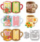 GLOBLELAND Stanzformen für Tassen, Geschenkkarten, Kartenherstellung, Kaffee, Tee, Tassen, Stanzform für DIY, Scrapbooking, Tagebuch, Prägepapier, Basteldekoration