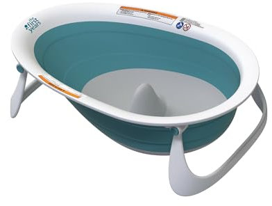 The First Years Sure Comfort Baignoire pliable pour bébé – Baignoire pliable sur 2 positions – Inclinable ou assis-debout pour nourrissons et tout-petits – Essentiels pour bébé – Pour enfants de 0 à