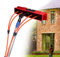 SYLUOQP Teleskopstange Stange mit 55cm bürste Wasserführende Teleskopstange,PV Anlage Reinigung, Solarpanel-reinigungsset, Outdoor-waschwerkzeug Hohe Fensterglas-reinigungsstangen,13m