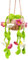 JANEUNIQUE Autospiegel Anhänger, Auto Deko Innenraum, Auto Spiegel Dekor, Hängekorb Topfpflanzen Hand Gestrickt Ornament Geschenk für Männer Frauen