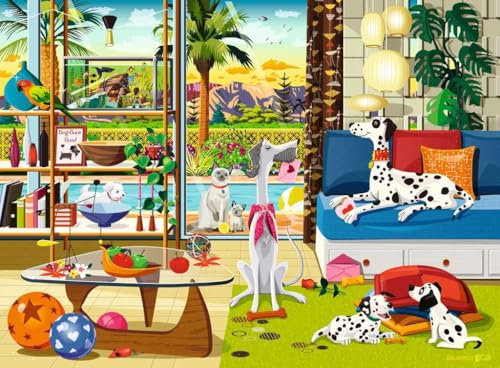 Ravensburger Pets of Palm Springs 500 piece Jigsaw Puzzle for Adults and Kids Age 10 and Up