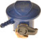 AMK® Butane 21mm Clip-On Regulator Blue For Gas Cylinders and BBQs