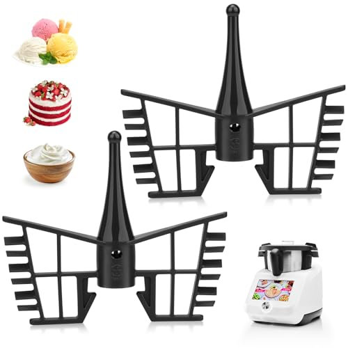 Lot de 2 fouets avec papillon pour Monsieur Cuisine Connect et Smart, Monsieur Cuisine Accessoires Batteur Papillon Robot de cuisine Pièces de rechange pour fouetter la crème et les blancs d'œufs
