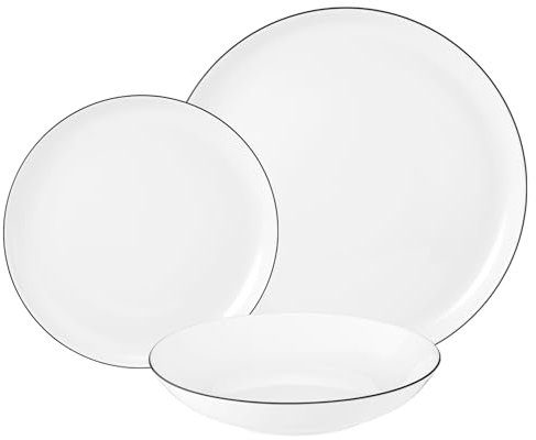 LIDO BLACK LINE TELLER-SET 18-TLG.