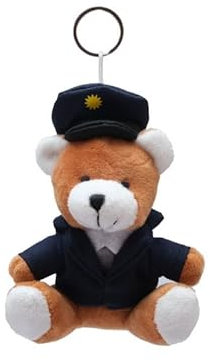 Teddys Rothenburg Schlüsselanhänger Polizeibär 12 cm