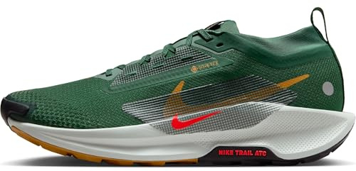 NIKE Herren Pegasus Trail 5 Gore-TEX Sneaker, Fir/Bright Crimson-Clay Green, 42.5 EU