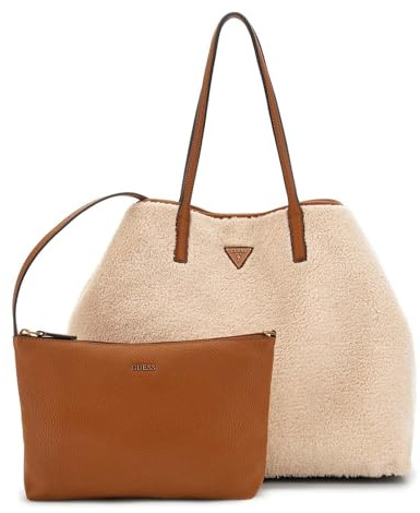 GUESS Shopper Victtoria 2 in 1 Tote Natural/Cognac creme