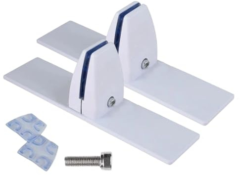 Byuexhp Base in metallo per griglia di protezione del | 2 pezzi robusti con clip regolabili – supporto per pannello – per inverno interno casa vacanze compleanno feste ufficio