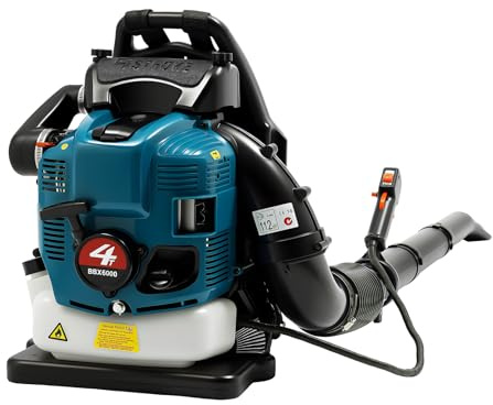 Benzin Laubbläser, 75,6CC 4 Takt Benzin Laubsauger Rucksack LaubbläSer Motor, Kabelloser Rückenbläser für Terrassen Gärten