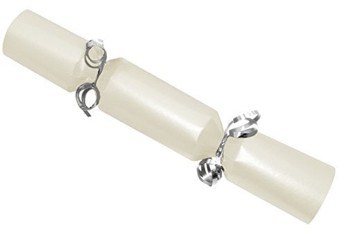 25 Wedding crackers kit. Champagne with silver ribbon.